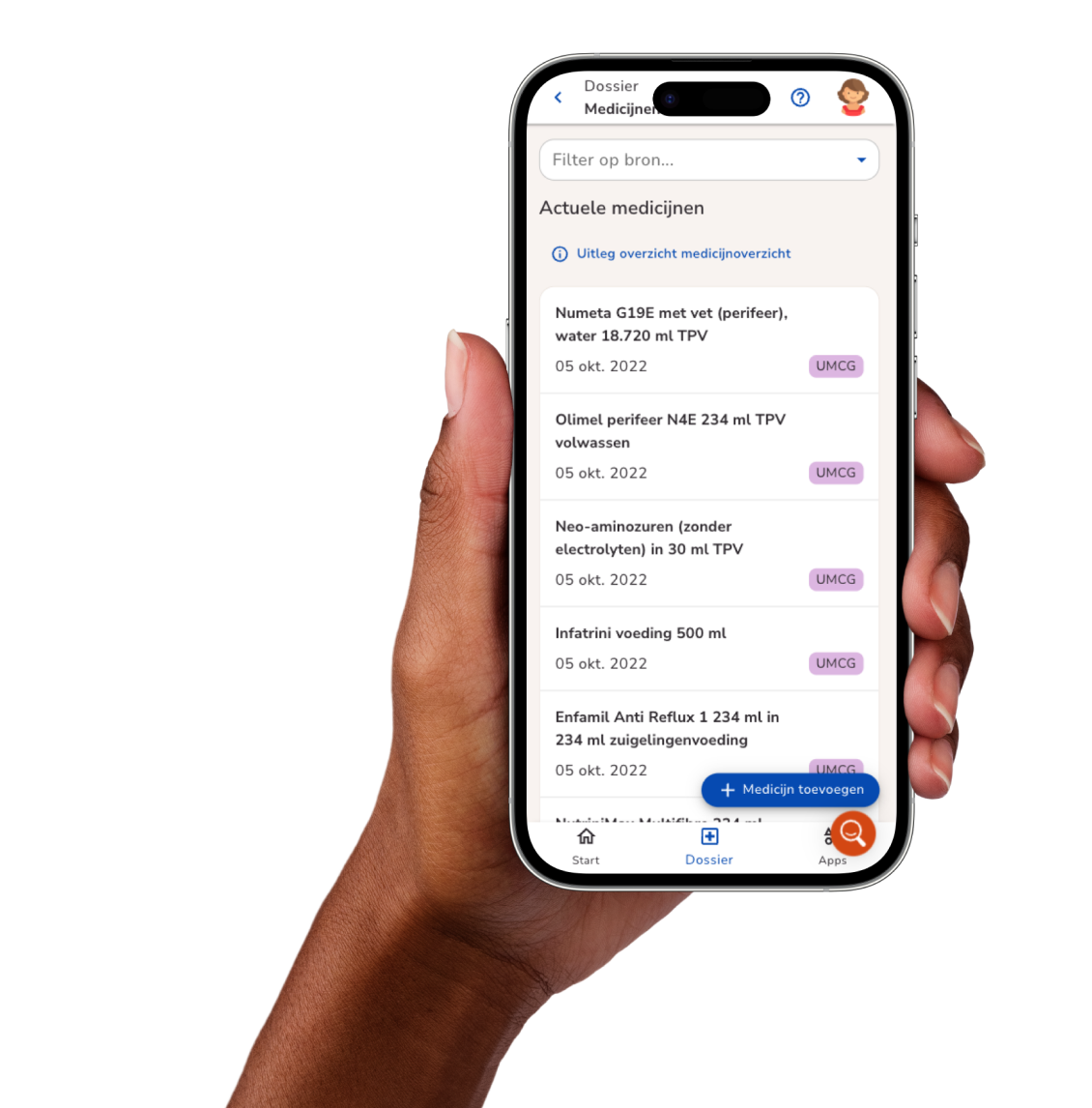 Ivido app op een telefoon
