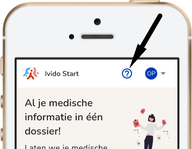Het vraagteken rechtsbovenin de Ivido-omgeving
